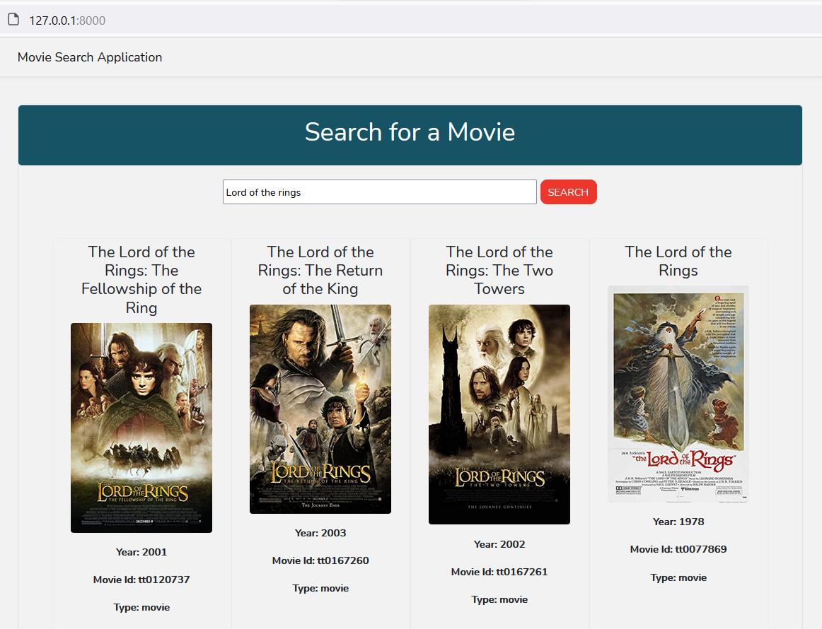 movie review search engine